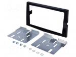 Radio mounting frame | Opel | 2 DIN | black gloss