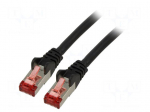 Patch cord | S/FTP | Cat 6 | RJ45 plug,both sides | stranded | Cu | 3m