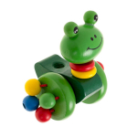 RoGer Wooden Push‑Along Toy On Stick Frog