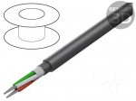 Wire | Alpha Essential C&C | 4x22AWG | PVC | dark grey | 600V | 30.5m