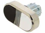 Switch: double | 22mm | Stabl.pos: 1 | white/black | none | IP67 | flat
