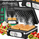 K&ouml;&ouml;gi elektriseadmed ja tehnika // R&ouml;strid // Gofrownica 1400w xxl 2 gofry z regulacją temperatury puszyste gofry solidna - or1330