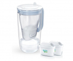 Brita Glass+ filter jug with 2 MaxtraPro PP cartridges (blue; 2.5 l)