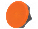 Knob | &Oslash;: 45mm | Ext.thread: M8 | 20mm | technopolymer (PA) | Cap: orange