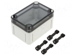 Enclosure: multipurpose | X: 65mm | Y: 94mm | Z: 57mm | TK PC | grey | IP66