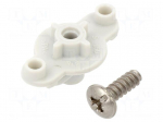 DIN rail mounting bracket | cases | 17x30x14mm | Body: grey | 2pcs.