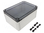 Enclosure: multipurpose | X: 130mm | Y: 180mm | Z: 90mm | TK PC | grey