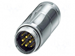 Connector: M40 | plug | SM | PIN: 8 | 250V | 30A,70A | shielded | IP67