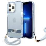 Guess GUHCP13LHTSGSB Hardcase Translucent Stap for iPhone 13 Pro / 13 6,1" / blue