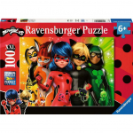 Ravensburger children's puzzle - Ladybug en mission 100 pieces