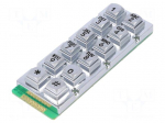 Keypad: metal | No.of butt: 12 | none | metal | 200m&Omega; | 1.5N | 20mA