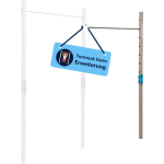HUDORA Vario Gymnastics Bar Extension Double Bar, Fitness Equipment Blue/Beige
