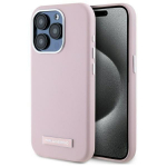 Karl Lagerfeld KLHMP15LPGMSRPP Hardcase FW Metal Plate MagSafe for iPhone 15 Pro 6.1" / pink