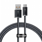 Baseus Dynamic Series datu pārraides un uzlādes vads | USB-A uz USB-C | 100W | 1m | pelēks