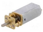 Motor: DC | with gearbox | 6VDC | 900mA | Shaft: D spring | 570rpm | 25g