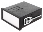 Enclosure: panel | X: 96mm | Y: 48mm | Z: 109.5mm | black | Series: Uninorm