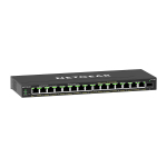 NETGEAR GS316EP-100PES 16 portu gigabitu PoE+ komutators melns