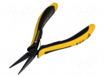 Pliers | half-rounded nose,elongated | ESD | 140mm