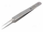 Tweezers | 110mm | for precision works | Blades: straight,narrowed