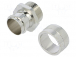 Straight terminal connector | Thread: metric,inside | brass | IP40