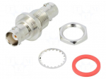 Coupler | BNC socket,both sides | straight | 50&Omega; | delrin (POM)