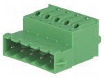 Pluggable terminal block | Contacts ph: 5.08mm | ways: 5 | straight