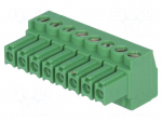Pluggable terminal block | Contacts ph: 3.5mm | ways: 8 | straight