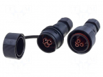 Connector: AC supply | screw terminal | male + female | 6&divide;14mm | 400V