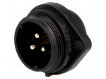 SP21 | socket | male | PIN: 3 | IP68 | soldering | 500V | 4mm2 | 30A | -25&divide;85&deg;C