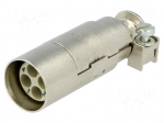 Connector: HDC | male | Han Modular Quintax | PIN: 4 | shielded
