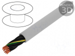 Wire | JZ-500-PUR | 18G0,5mm2 | unshielded | 300/500V | PUR | Cu | grey