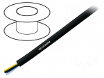 Wire | HELUTHERM&reg; 120 | 5G1mm2 | unshielded | 300/500V | PVC | Cu | black