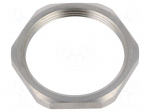 Nut | M40 | stainless steel | 46mm | Thread: metric | Pitch: 1,5