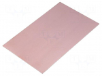 Laminate | aluminium | 1mm | L: 160mm | W: 100mm | Coating: copper