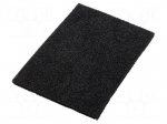 Conductive foam | ESD | L: 1000mm | W: 1000mm | Thk: 10mm | Features: hard