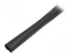 Heat shrink sleeve | glueless | 3: 1 | 12mm | L: 100m | black