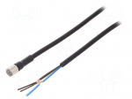 Connection lead | M8 | PIN: 4 | straight | Len: 2m | plug | 1A | -10&divide;80&deg;C