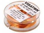 Inductor: air coil | 0.68mH | 1&Omega; | &Oslash;: 37mm | H: 12mm | &Oslash;core: 0.6mm