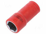 Key | insulated,hex socket,socket spanner | HEX 12mm | 1/4" | 42mm