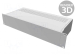 Enclosure: 19" standard | 2U | Enclos.mat: aluminium | Y: 203mm