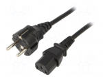 Cable | 3x0.75mm2 | CEE 7/7 (E/F) plug,IEC C13 female | PVC | 1.8m