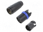 Connector: SpeakON | plug | male | PIN: 4 | for cable | 40A | 250VAC | 6mm2