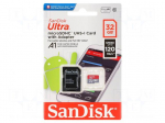 Memory card | microSDHC | 32GB | Android | Class 10 UHS U1 | R: 120MB/s