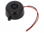 Sound transducer: piezo signaller | 30mA | &Oslash;: 54mm | H: 25mm | 12&divide;24V