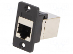 Coupler | coupler | Slim | Cat: 6 | shielded | 8p8c | 29mm | plastic