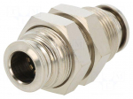 Push-in fitting | bulkhead,straight,inline splice | -0.99&divide;20bar