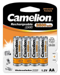 Camelion | AA/HR6 | 2500 mAh | Rechargeable Batteries Ni-MH | 4 pc(s)