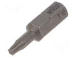 Screwdriver bit: Torx&reg; | TX10 | 1/4" | Overall len: 25mm | 10pcs.