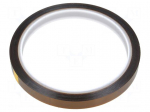 Tape: high temperature resistant | Thk: 0.07mm | 50% | amber | W: 9mm