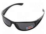 Safety spectacles | Lens: polarised,grey | Resistance to: UV rays